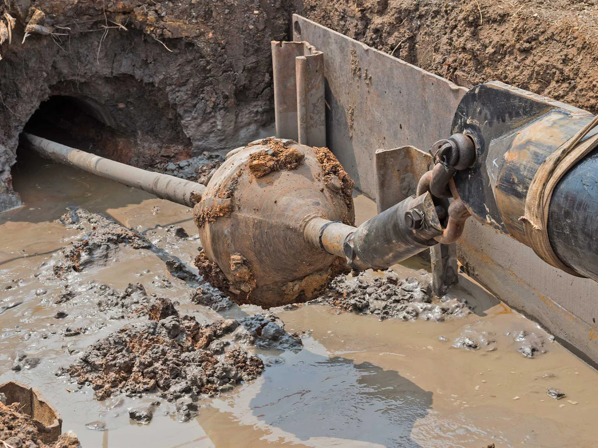 HDD booroperatie met reamer en boorkop voor nauwkeurige horizontaal gestuurd boren